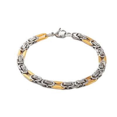 201 Stainless Steel Byzantine Chain Bracelets