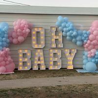 3FT Party Decor Marquee Light Up Numbers 3 FT/36in/91.44cm Mosaic Numbers Marquee Numbers 0-9 Number Letters A-Z Birthday Par...