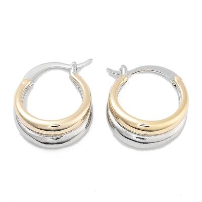 Rack Plating Brass Hoop Earrings