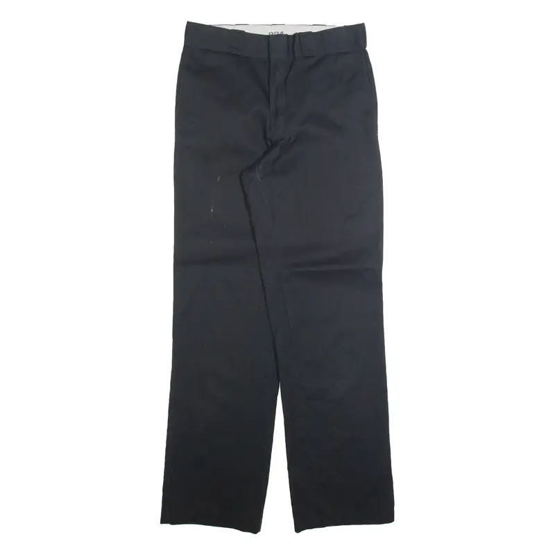 DICKIES Chino Mens Trousers Black Regular Straight W28 L31