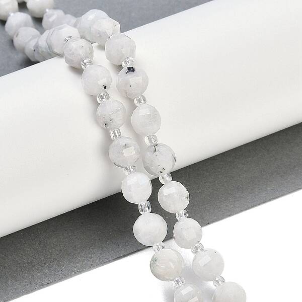 Natural Rainbow Moonstone Beads Strands