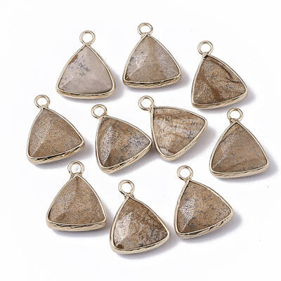 Natural Picture Jasper Pendants
