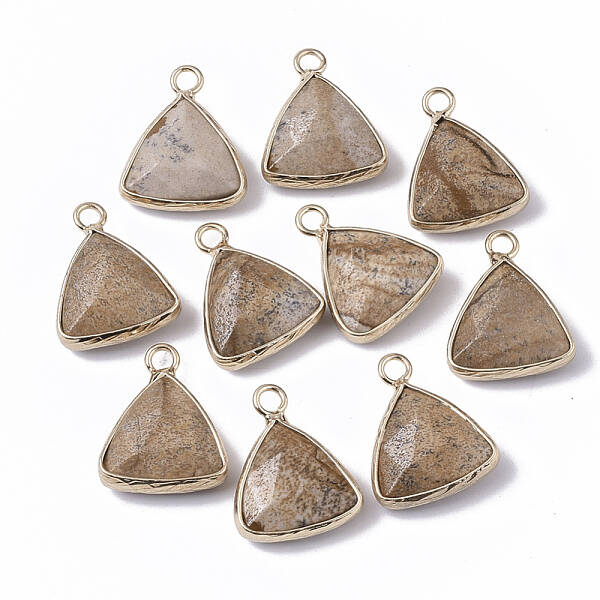 Natural Picture Jasper Pendants