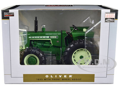 Oliver 1855 Front Wheel Assist Tractor Green \