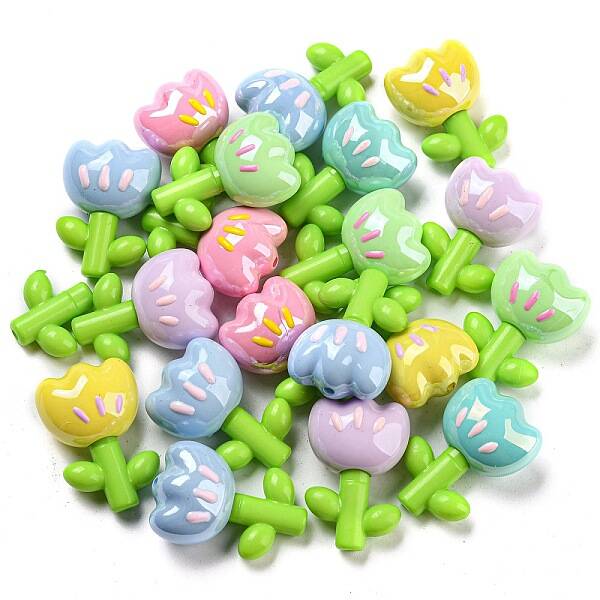 Enamel Acrylic Beads