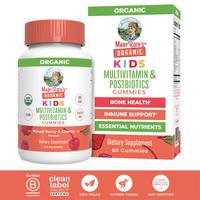 MaryRuth's USDA Organic Kids Multivitamin & Postbiotics Gummies - Multivitamin for Kids with Lactobacillus Rhamnosus - Vegan ...