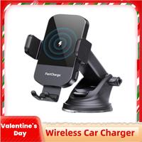 tiktok shop Phone Holder, car accessories 15W Wireless Fast Auto Clamping Car Charger fit for iPhone 15 14 13 12 11 Pro Max S...