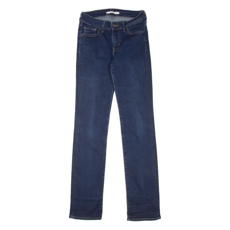 LEVI'S 714 Womens Jeans Blue Regular Straight W23 L32