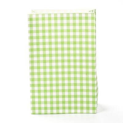Rectangle with Tartan Pattern Paper Bags