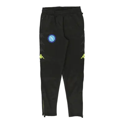 Age 14  SSC Napoli Kappa Joggers - 26W 28L Black Polyester