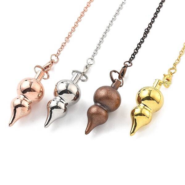 Brass Dowsing Pendulum Big Pointed Gourd Pendants