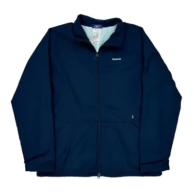 Reebok Track Jacket - Medium Navy Polyester