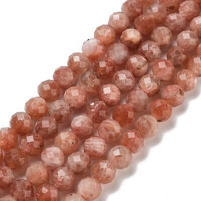 Natural Gold Sunstone Beads Strands