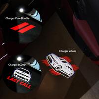 2 PCS Non-Fading LED Car Door Welcome Logo Lights Projector Compatible for Charger 2010-present HD Ghost Shadow Light Puddle ...