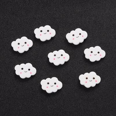 Cloud Resin Cabochons