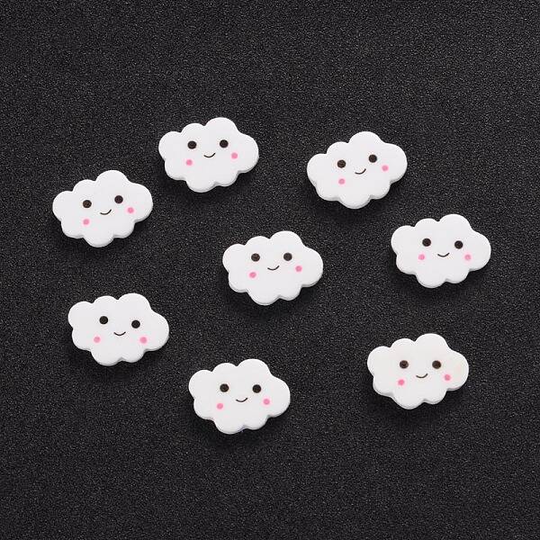 Cloud Resin Cabochons