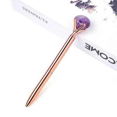 Natural Amethyst Ball-Point Pen
