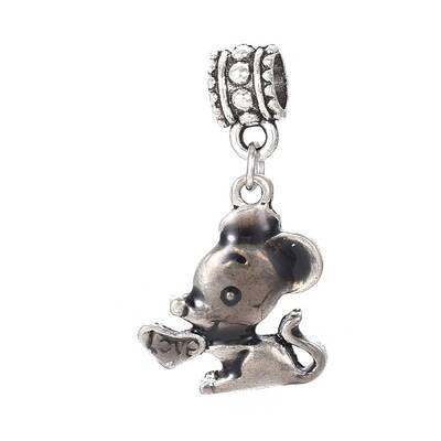 Tibetan Style Alloy European Dangle Charms