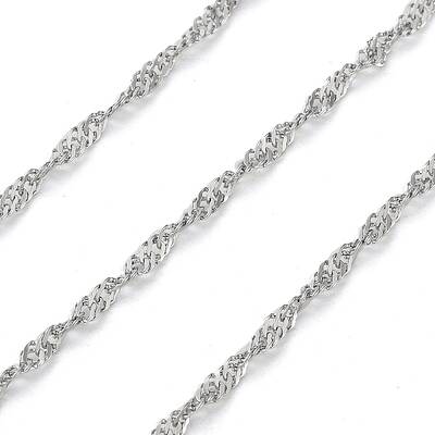 Tarnish Resistant 304 Stainless Steel Singapore Chains