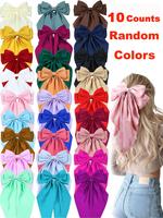 Random Color Bow Decor Hair Clip, Gifts for Her, Cute Hair Accessories for Women & Girls, Minimalist Barrettes Suitable for T...