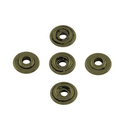 Flat Round Tibetan Style Alloy Spacer Beads