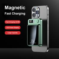 Ultra-Thin Mini Wireless Magnetic，Magnetic Wireless Fast Charging Power Bank，Portable phone Charger for iPhone &Android P...