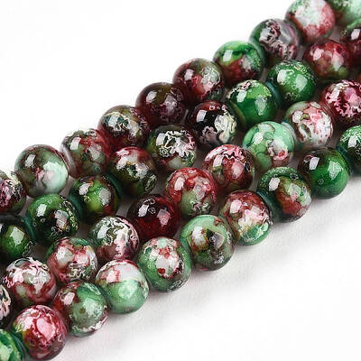 Baking Painted Glass Beads Strands