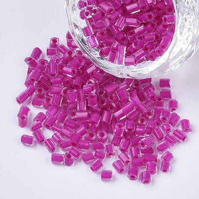 8/0 Two Cut Glass Seed Beads