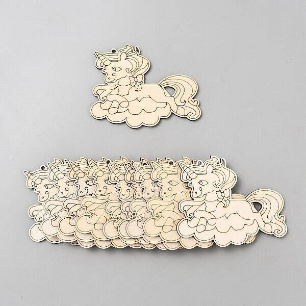 Unicorn Unfinished Wood Pieces