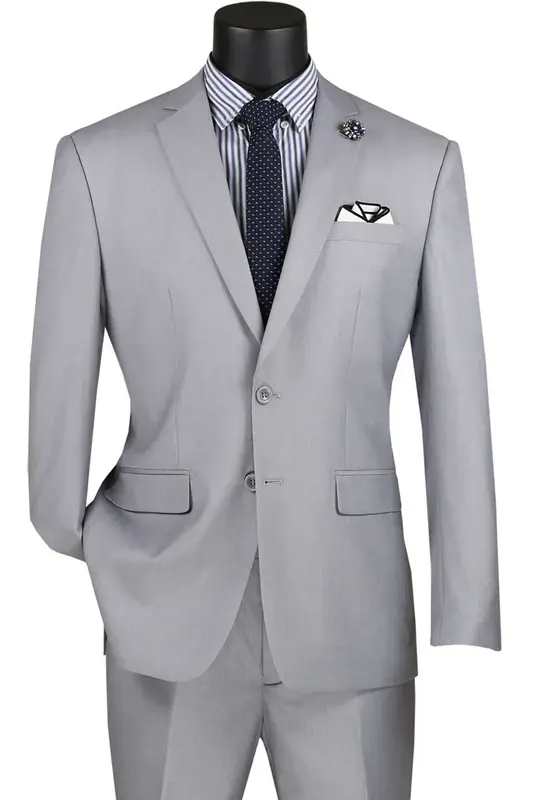 Vinci Men's Slim Fit 2-Button Suits - Classic Elegance