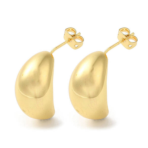 Rack Plating Brass Stud Earrings