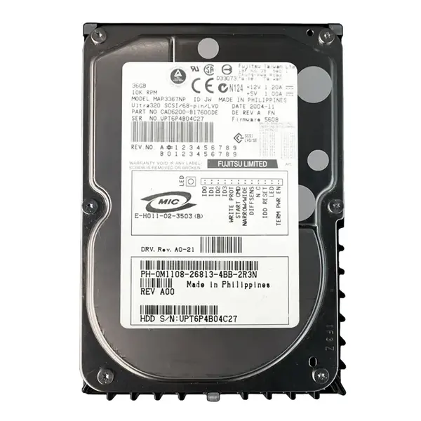 0M1108 Dell 36GB Ultra-320 SCSI 10000 3.5-inch Hard Drive