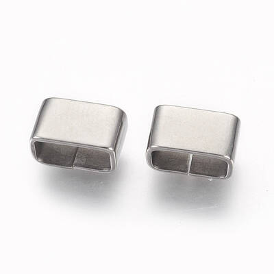 Non-Tarnish 201 Stainless Steel Slide Charms