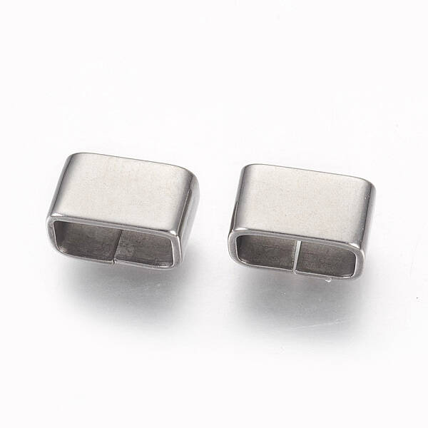 Non-Tarnish 201 Stainless Steel Slide Charms