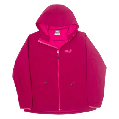 JACK WOLFSKIN Fleece Lined Jacket Pink Womens UK 16