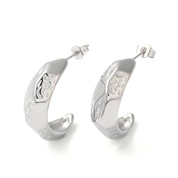 Non-Tarnish 304 Stainless Steel Arch Stud Earrings
