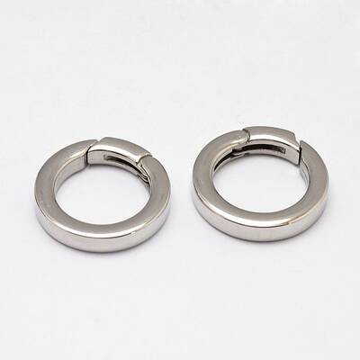 Tarnish Resistant 304 Stainless Steel Spring Gate Rings
