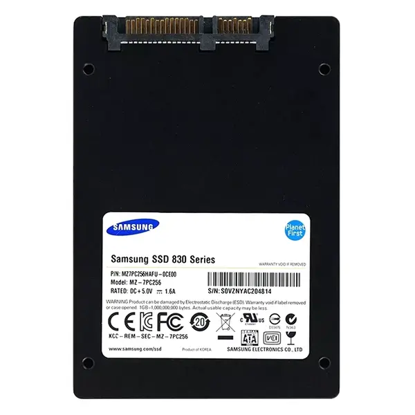 MZ-7PC256B/KR Samsung 830 Series 256GB 2.5-inch 6GB/s SATA NAND MLC (Basic Kit) Solid State Drive