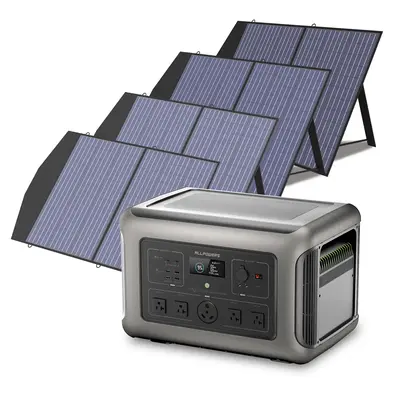 Solar Generator Kit 3200W Power Station 100W Solar Panel