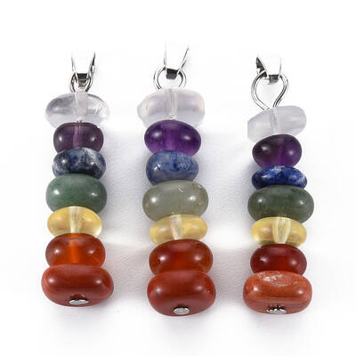 Natural Mixed Gemstone Pendants