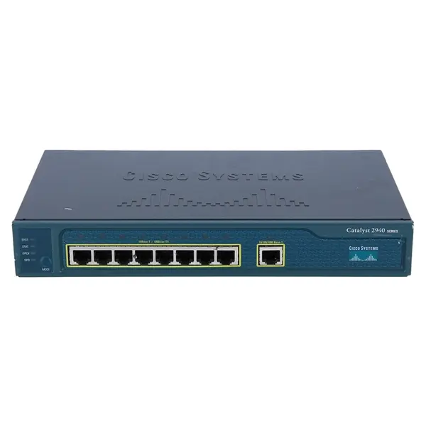 Cisco WS-C2940-8TT-S-RF | Catalyst 2940 Series C2940-8T 8 x RJ-45 Ports 10/100Base-TX Layer 2 Managed Rack-mountable Fast Eth...