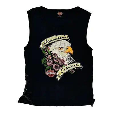 Harley Davidson Graphic Vest - XL Black Cotton
