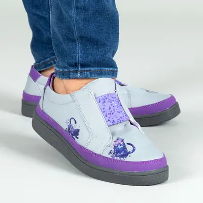 Playful Pets Slip-On Canvas Sneakers - Cat - 8