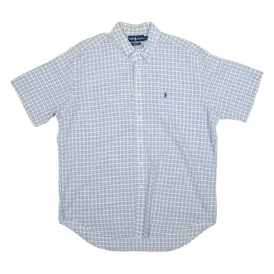 RALPH LAUREN Blake Mens Shirt Blue Check L