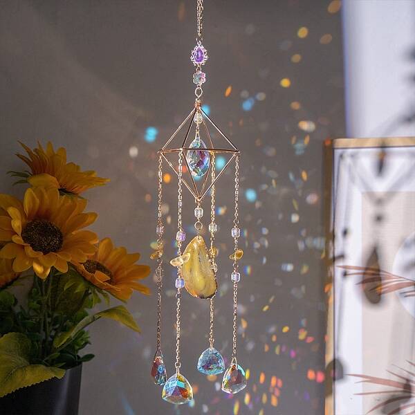 Natural Agate Pendant Decorations