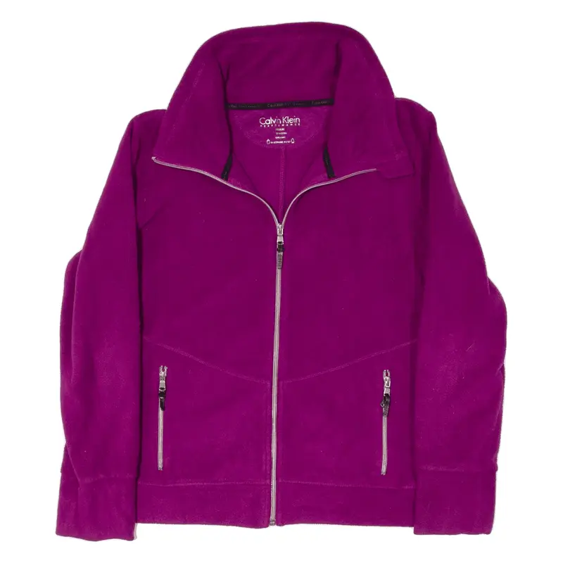 CALVIN KLEIN Performance Fleece Jacket Purple Womens M