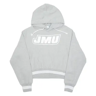 CHAMPION REVERSE WEAVE JMU Womens Grey Hoodie USA L