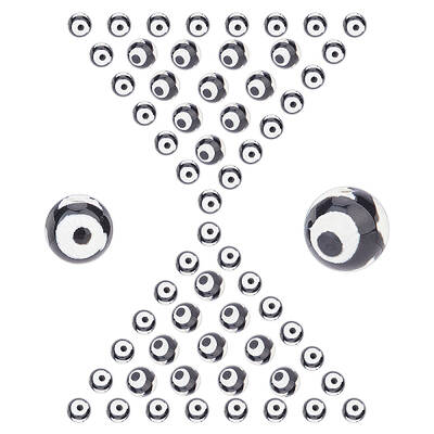 60Pcs Tibetan Style 3-Eye dZi Beads
