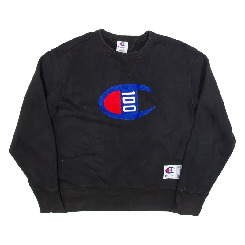 CHAMPION Mens Sweatshirt Black M