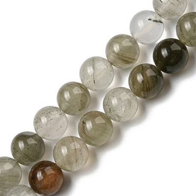 Natural Green Lodolite Quartz/Garden Quartz Beads Strands